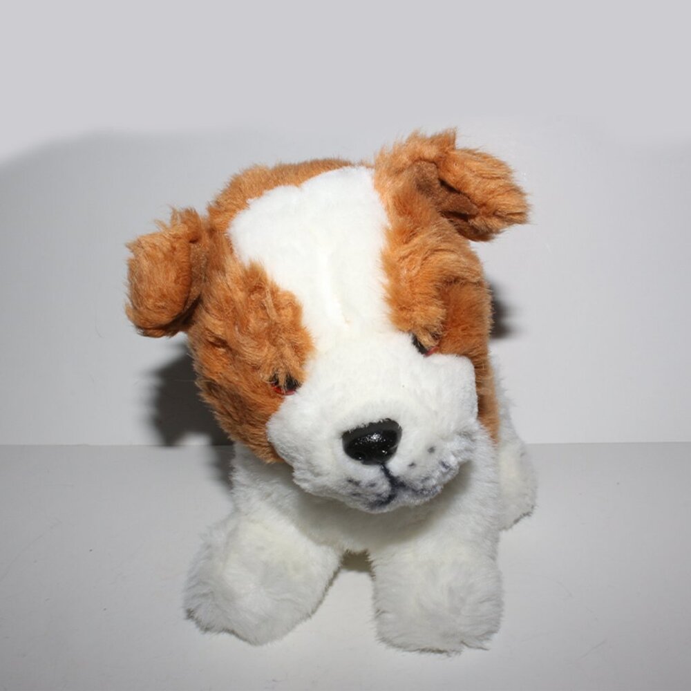 Commonwealth Ramona Plush Dog Brown White Stuffed Animal